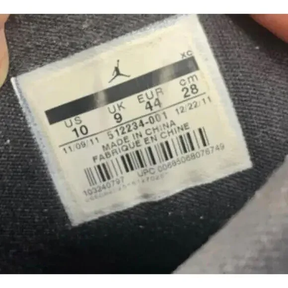 Air Jordan Flight 23 RST Black White Gym 512234-001 Sneakers Men's Size 10 - Picture 6 of 6